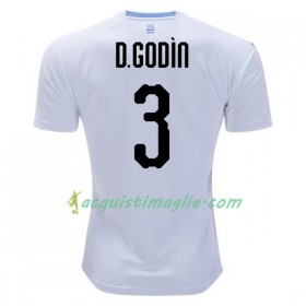 Divisa di Calcio Uruguay D.Godin 3 Trasferta Mondiali 2018